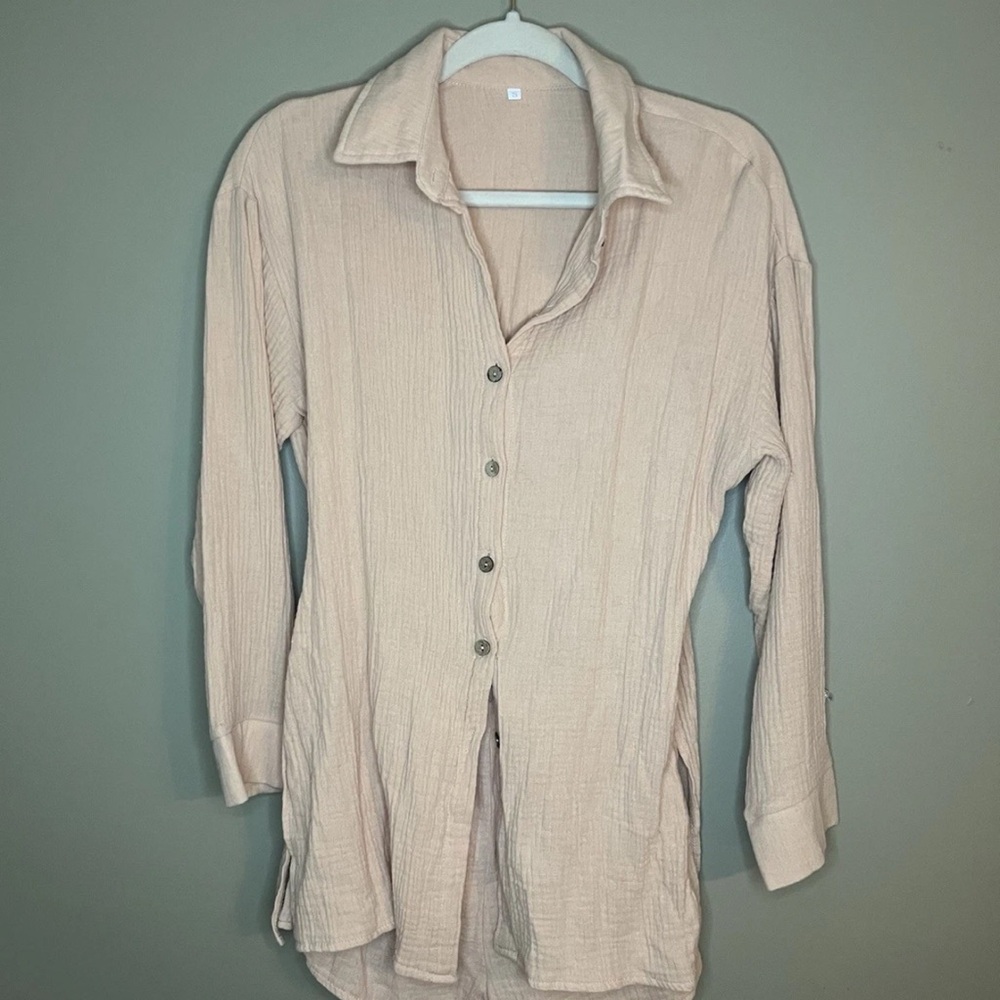 Pink Laura Barcelona Breeze Romper Dress Set Khaki Women’s Small